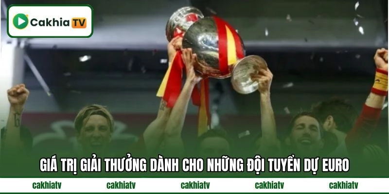 Giá trị giải thưởng dành cho những đội tuyển dự EURO