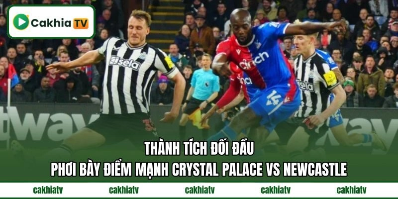 Thành tích đối đầu phơi bày điểm mạnh Crystal Palace Vs Newcastle
